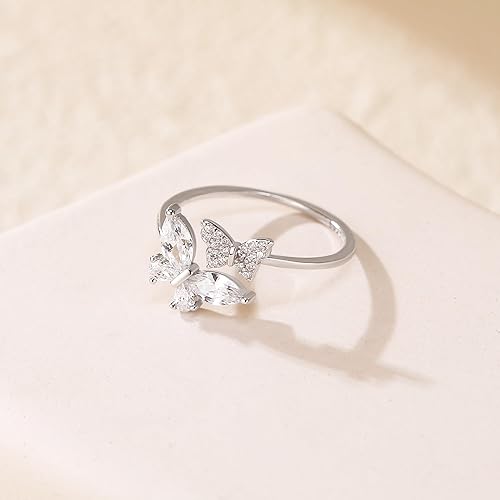 Sterling Silver Butterfly Ring