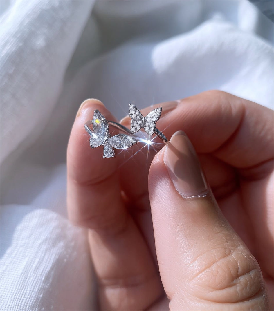 Sterling Silver Butterfly Ring