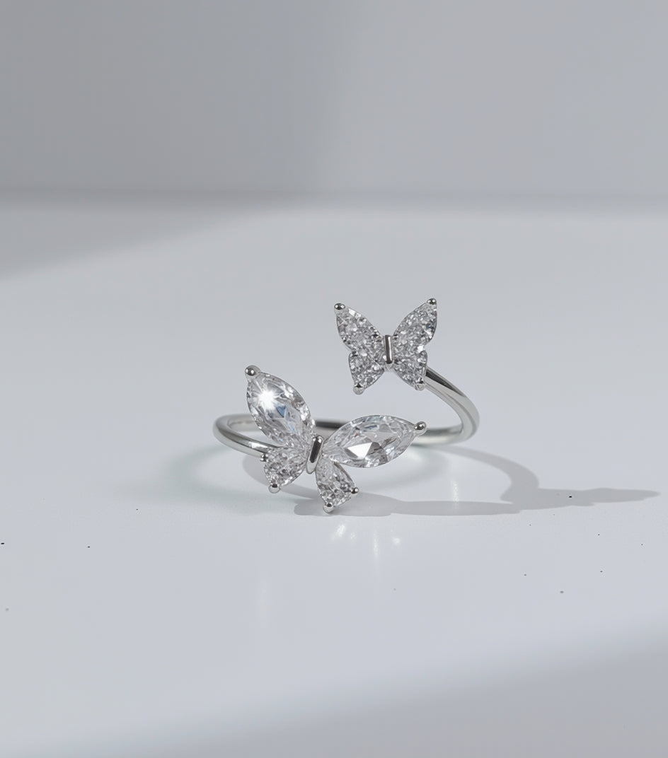Sterling Silver Butterfly Ring