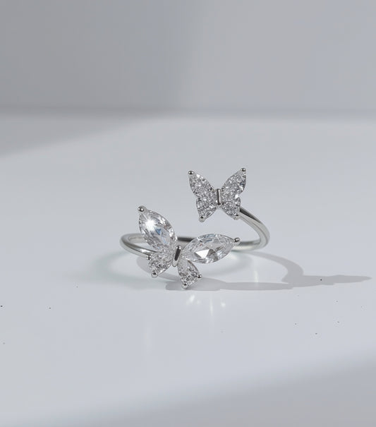 Sterling Silver Butterfly Ring