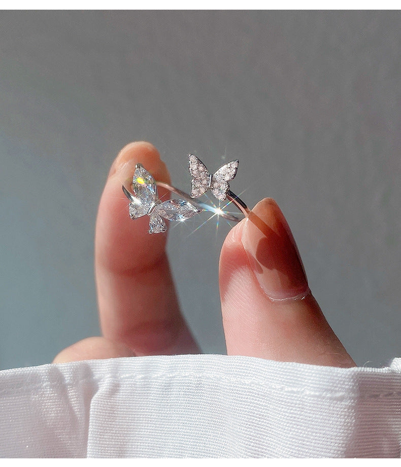 Sterling Silver Butterfly Ring