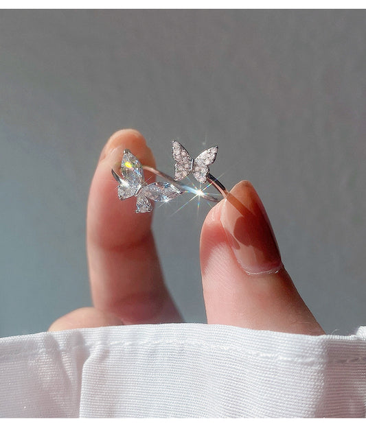 Sterling Silver Butterfly Ring